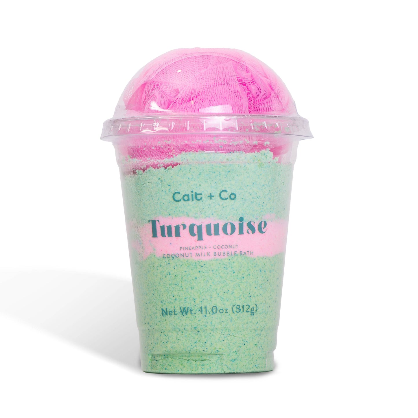 Turquoise Bubble Bath Milkshake-Pineapple + Coconut