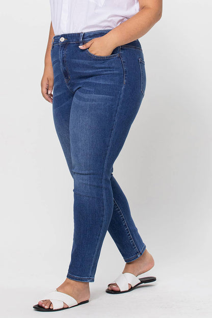 HAYLIE-CURVY SIZE HIGH RISE SKINNY JEAN