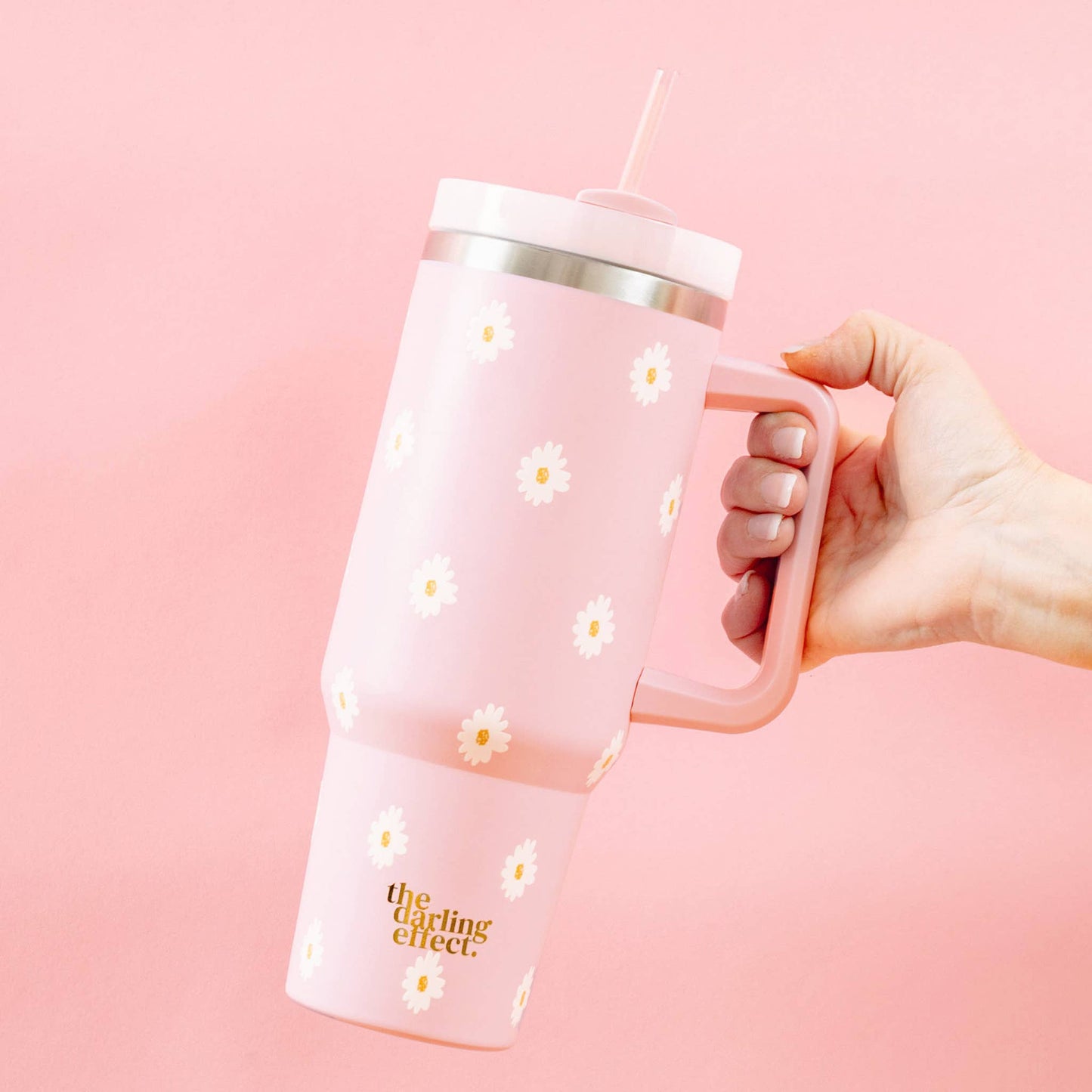 Dancing Daisy Pink Tumbler